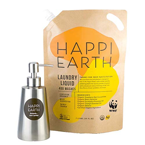 1袋で約400回分使えるコスパも環境にも良い洗濯洗剤！Happy Earth